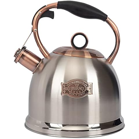 Stainless Steel Whistling Tea Kettle for Stovetop - 3.0Q Cover
