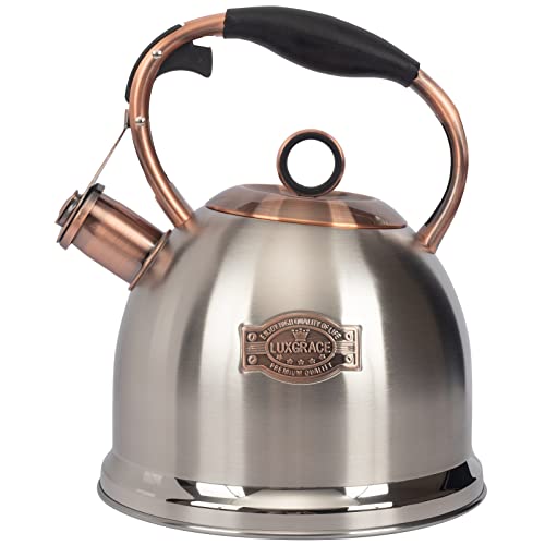Comparison: Best Whistling Tea Kettle For Gas Stove 4 Whistling Stovetop Tea Kettle Food Grade Stainless Steel, Hot Water Fast to Boil for Stove Top-3.0Q