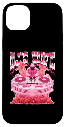 Tocadiscos DJ's Wife Disc Jockey Estilo Bootleg de los 90 Carcasa para iPhone 14 Plus