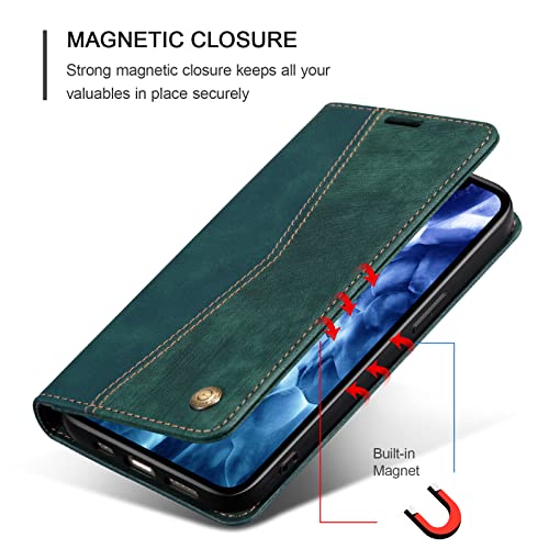 Etui coque pour iPhone 12 vintage résistant aux chutes vertes - 3