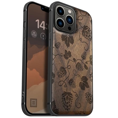 Étui Magnétique iPhone 13 Pro Max en bois de noyer un cadeau d'exception