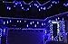 Christmas Lights Outdoor ,20 inch 10 Tubes 540 LED Meteor Shower Light Falling Rain Drop String Lighting Icicle Snow Cascading Xmas String Decor for Tree Wedding Party Garden Holiday Decoration,Blue