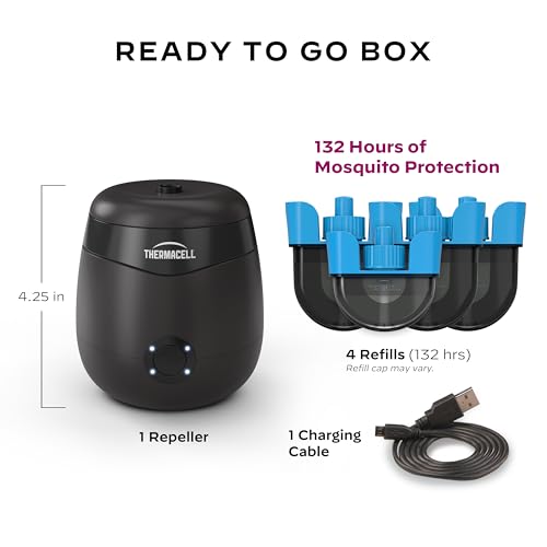 Image of Thermacell Rechargeable Mosquito Repeller Refills; Advanced Repellent Formula Provides 20 Foot Protection Zone; Compatible with Thermacell E-Series & Radius Only; No DEET, Spray or Flame