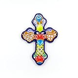 Mexican Talavera Wall Cross 8