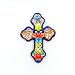 Mexican Talavera Wall Cross 8" X 5.5" Hand Painted Ceramic Tile - Handmade in Mexico - Cruz Multicolor