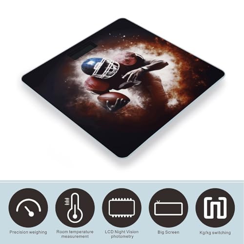 Báscula digital para baño con pantalla LCD y plataforma de vidrio templado miniatura 3