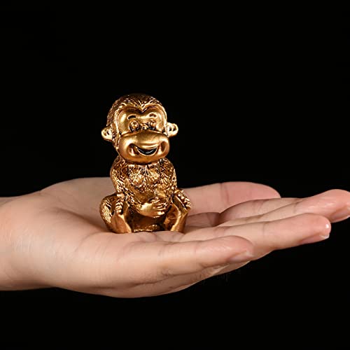 Set de 4 Figuras de Mono Feng Shui en Resina para Decoración miniatura 3