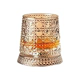 Rdxanc Vaso de whisky de cristal giratorio de 360 grados con base, elegante taza de bebida para el hogar, copa de vino