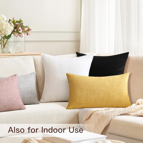Housses de coussin imperméables de 50 cm protectrices et résistantes rose extérieur - 7