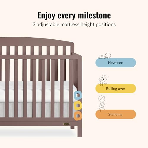 Image of Dream On Me Odelle 5-in-1 Convertible Full Size Baby Crib, GREENGUARD Gold