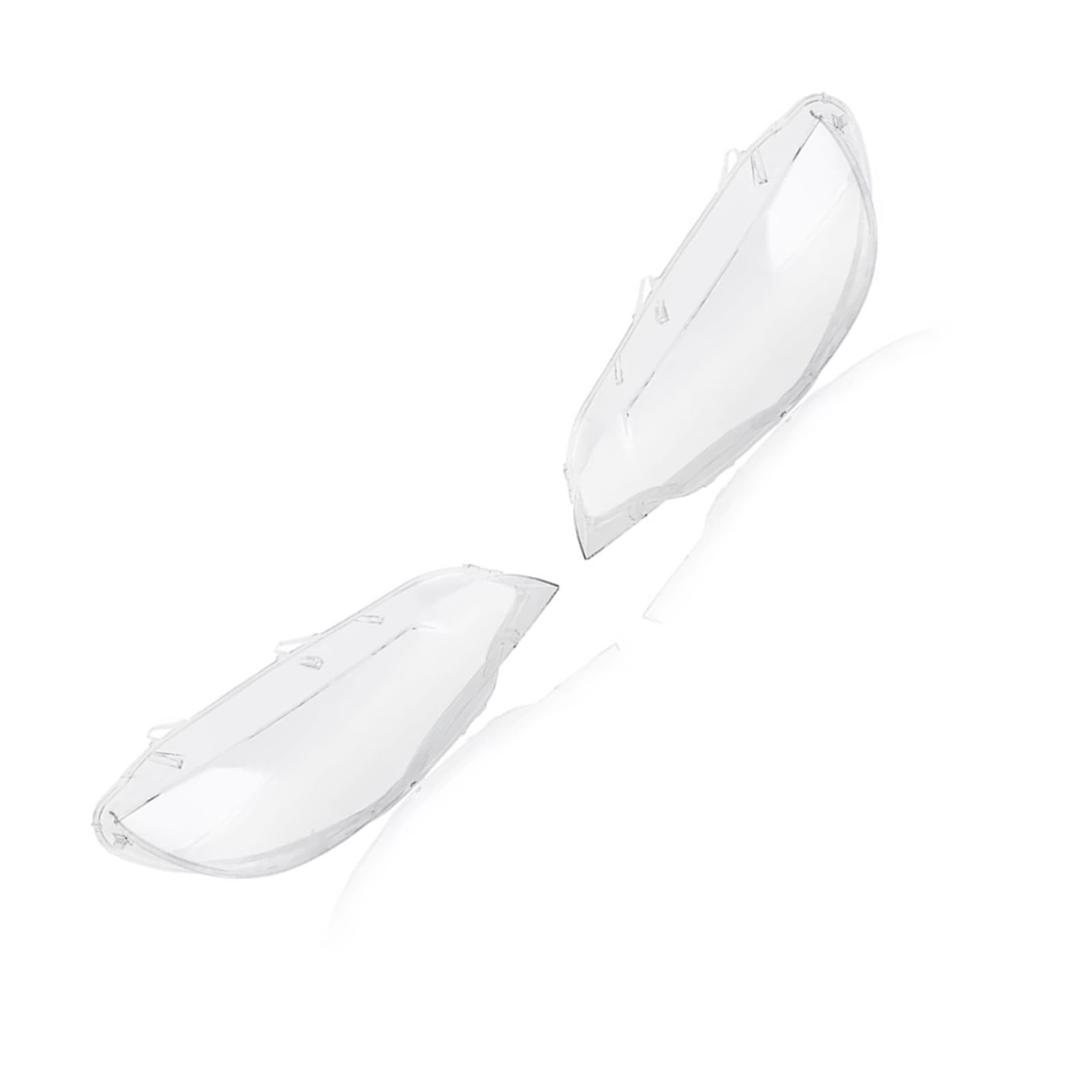 Paire de cache-lentille phare transparent de haute précision pour BMW E71 - 8