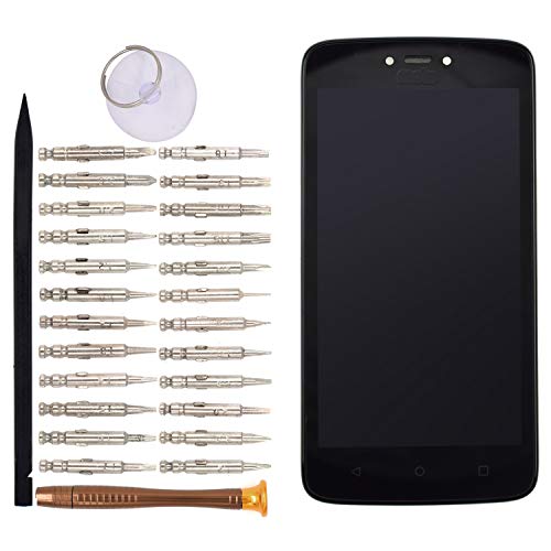 Image of LCD Touch Digitizer Screen Assembly with Frame Replacement for Motorola Moto C Black