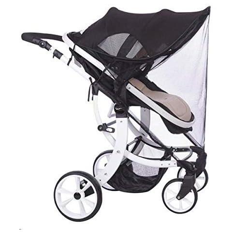 ADESUGATA Baby Stroller Sun Cover, Infant Pushchair Sun Shade, Stroller UV Protection Rays Cover Awning Black (Style- B) Cover