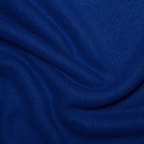 Premium Polar Fleece Fabric Material By The Metre 30 Plain Colours 149cm Wide (Royal) (Half METRE - 50 x 150cm)
