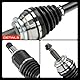 Frankberg Antriebswelle Achswelle Schaltgetriebe Vorderachse Links Kompatibel mit RAV 4 III A3 2.0L RAV 4 IV A4 2.0L RAV 4 IV Van A4 2.0L Replace# 4342042231