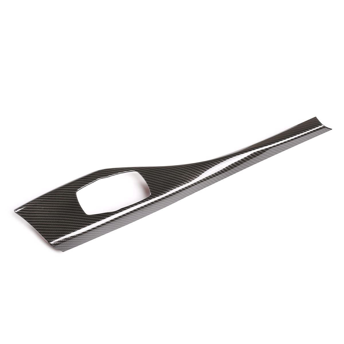Copertura adesiva decorativa per console centrale dell'auto, con struttura in fibra di carbonio ABS, adesivo decorativo per Serie 1 F20 F21 2012-2018/2 serie 2014-2019 con guida a sinistra