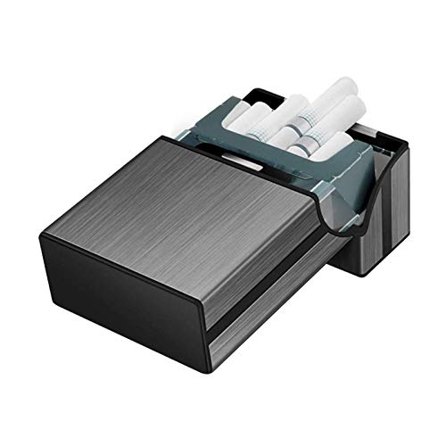 3pcs Lightweight Aluminium Cigarette Case Gray