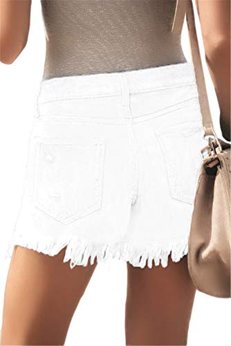 Image of MODARANI Denim Shorts for Women Distressed Jean Shorts Ripped Summer Hot Short
