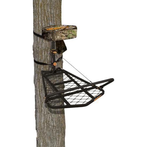 Image of Muddy The Boss XL Wide Stance Hang-On Tree Stand Platform & Hawk Helium Set