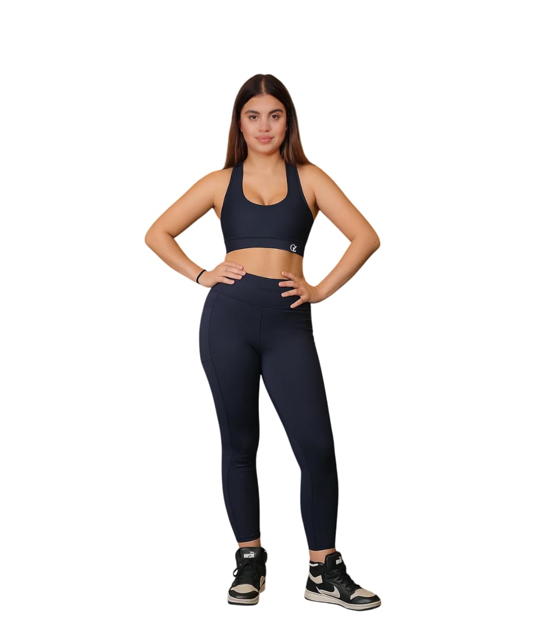 Women's High-Rise Leggings & Sports Bra Set, 2-Piece Activewear Outfit for Yoga, Gym, Fitness & Everyday Workouts-image-11