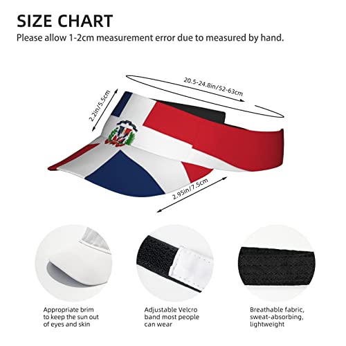Image of Cute Funny Flag Hat Women Men Adjustable Flag Sport Sun Visor Hat Summer Fashion Sun Cap Beach Flag Hat