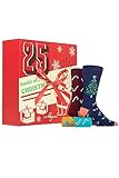 SockShop Christmas Sock Advent Calendars - Mens, Ladies & Couples Xmas Novelty Patterned Socks in a Gift Boxed Multipack of 25 Pairs Mens Assorted 7-11