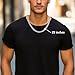 ACOGVN Valentines Gifts for Boyfriend Husband My Man Cuban Link Chain Necklace for Him Men Boys, Birthday Fathers Day Anniversary Christmas Gifts Ideas To My Man BF Husband, 22inches
