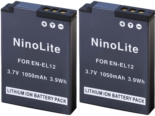 Amazon | NinoLite EN-EL12 互換 バッテリー 2個セット ニコン