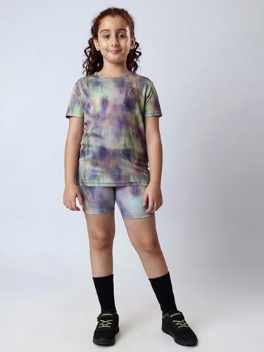 Image of Girl's Active Sports Wear Solid Short Sleeve Running Workout Tshirts Athletic Tops Lightweight Quick Dry Training Yoga Round Neck Tshirt (4 to 14 YRS)