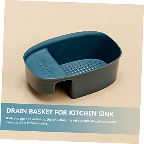 Colador para fregadero de cocina Uonlytech plástico azul oscuro miniatura 3