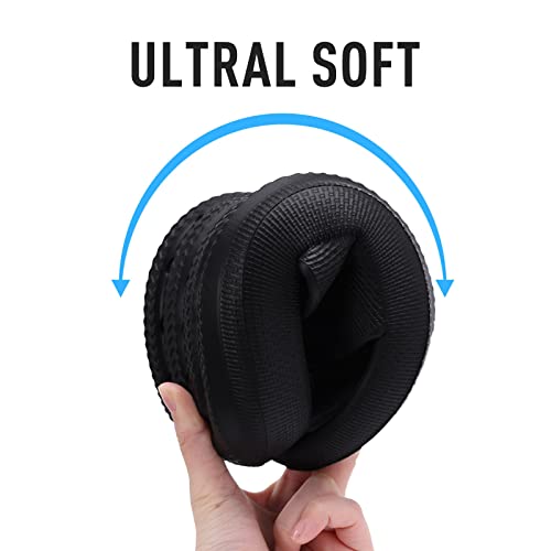 Shevalues Pillow Soft Slide Sandals For Women Men Non-Slip Shower Shoes Bath Slippers Summer Beach Slides, Black 39-40 #TOP3