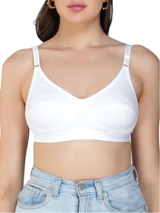 Women's Cotton Non-Padded Wireless Bra | Regular Full-Coverage Support | Comfortable Fit | Ideal Stylish Design for Growing Teens-image-6