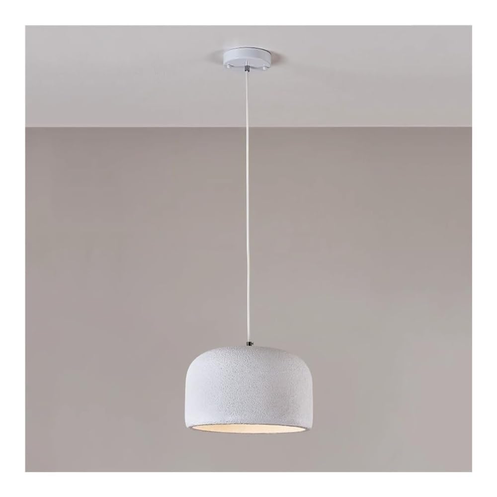 Lampe suspendue extérieure en ciment blanc moderne et ajustable avec base E27