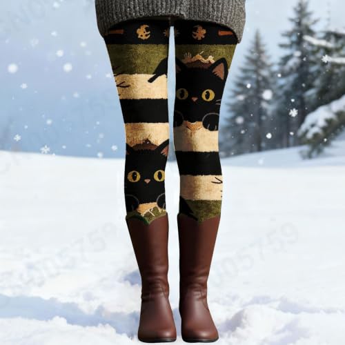 MESSIYO Halloween Leggings for Women Fall Fashion Yoga Pants Black - image 3