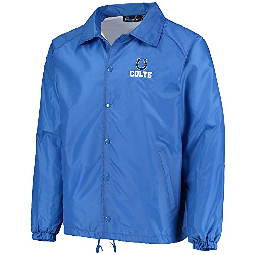 Image of Men's Royal Buffalo Bills Coaches Classic Raglan Full-Snap Windbreaker Jacket