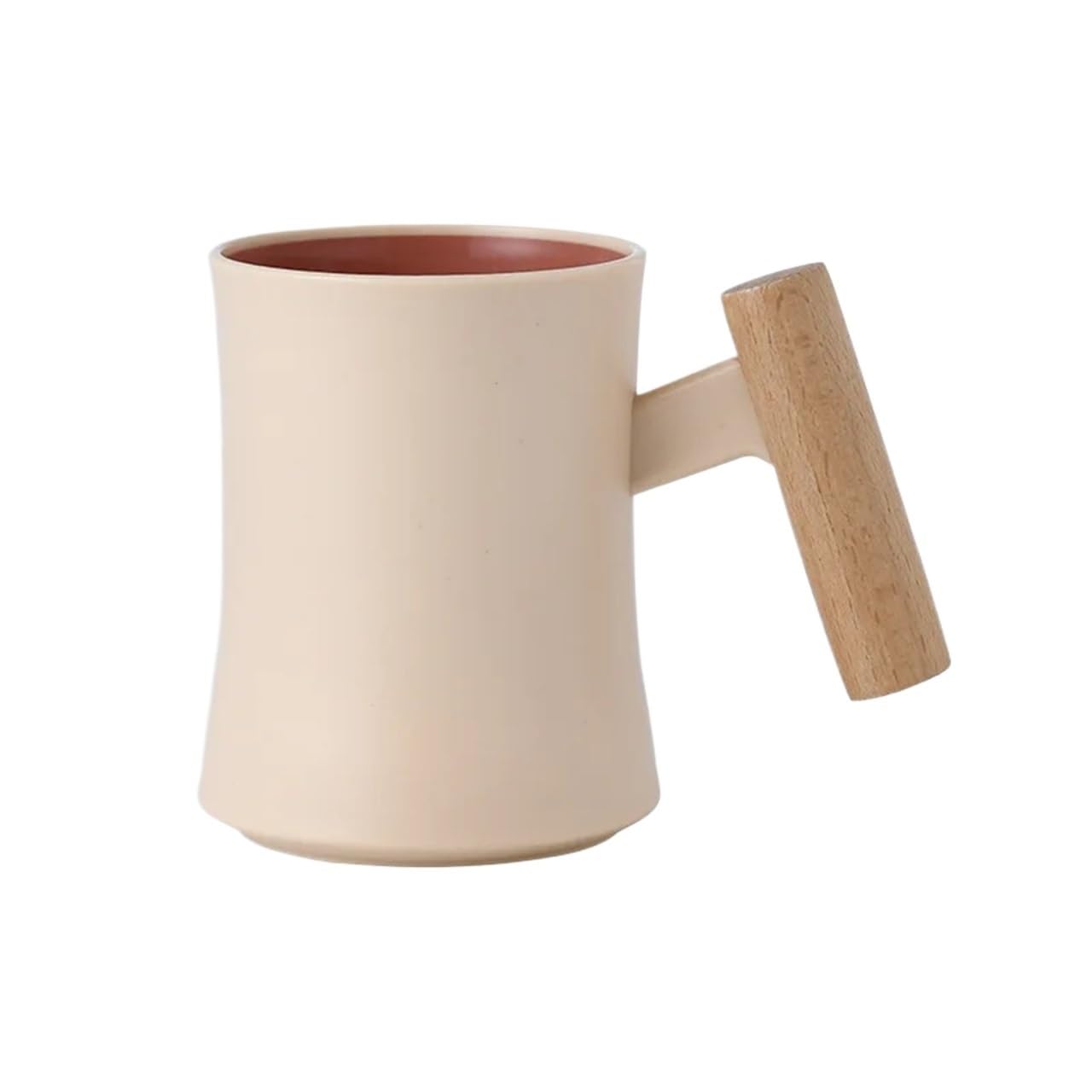 3pcs Mouthwash Cup Wood Handle Brushing And Washing Dormitory Creative Simple Household Toothbrush For Toothpaste(Pink)
