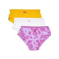 D’Chica Cute Print Mid Waist Girls Cotton Panties Comfortable Hipsters Panty for Teenagers Inner Elastic Anti Bacterial Full Coverage, Quick Dry Briefs