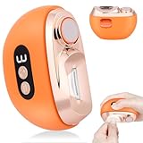 AOOWU Elektrischer Nagelknipser, Nageltrimmer Nagelpolierer 2 in 1, Nagelreste mit Licht, Kabelloser 3-Gang-Nagelknipser, Kein Lärm Fingernagelknipser für Babys, Ältere Menschen und Erwachsene