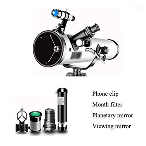 Astronomisches for Kinder 35X-875X HD Refraktor Mit Stabilem Stativ Und 3 Okulare Zur Beobachtung Von Mond, Planeten Und Landschaft 8 Typen