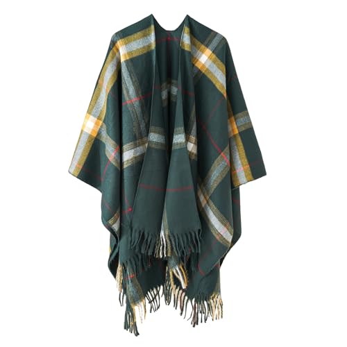 FINIZO Women's Shawl Wrap Ponchos Cape Cardigan Sweater Open Front for Gifts