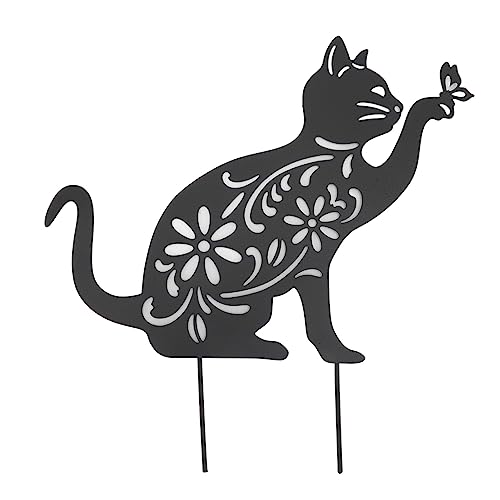 Materiale durevole: questa silhouette di gatto in metallo è realizzata in materiale metallico di alta qualità, che garantisce una lunga durata.