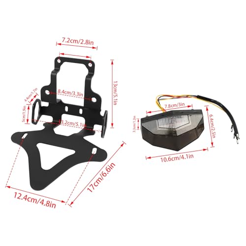 Support de plaque moto Kawasaki KLX 230 résistant vibrations - 3