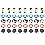 Haneex 8Set Fuel Injector Repair Seal Kit for For 99-07 GM Chevy Silverado 1500 GMC Sierra FJ887 4.8/5.3/6.0L 17113553 25317628 12580681