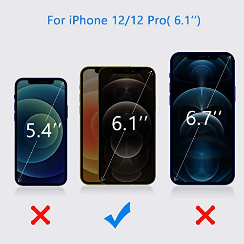 Yootech Screen Protector Compatible with Apple iPhone 12/iPhone 12 Pro,[4 Pack] Tempered Glass Screen Protector for iPhone 12/iPhone 12 Pro 2020[Anti-Scratch][Bubble Free][Case-friendly],6.1-Inch - Thumbnail 3