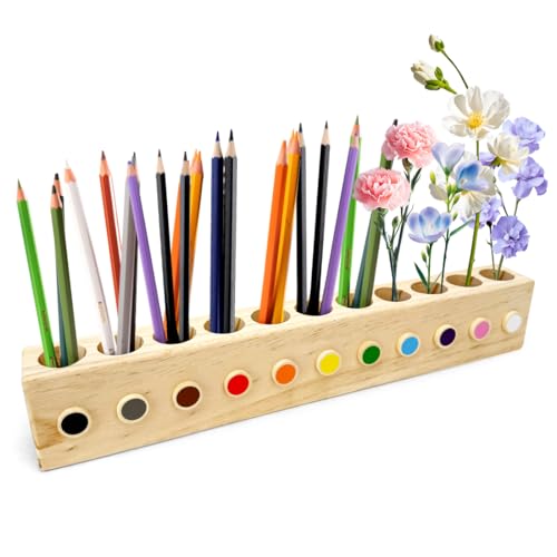 Wapasezyar Holz Stiftköcher Schreibtisch Montessori