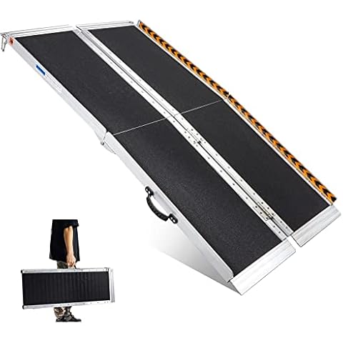 Wheelchair Ramps 6FT, gardhom Extra Wide 31.3” Mobility Scooter Ramps Aluminum Foldable Ramp for Home Steps Doorway Stair Cover