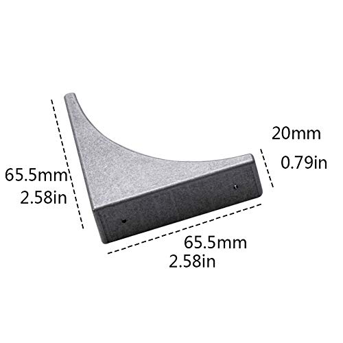 Luluxing Ancient Silver Box Corner Protector Decorative Furniture Corner Protectors Edge Safety Guards Furniture Corner Bumpers Pack Of 4 thumb #1