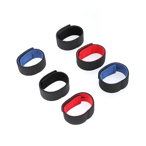 Balacoo Adjustable Fishing Rod Straps 6pcs Anti-Slip Strapping Multi-use Sturdy Nylon for Rod Fixation Easy to Wrap Unwrap