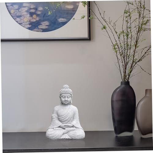 Statue de Bouddha méditant finitions haut de gamme 9 pouces - 5