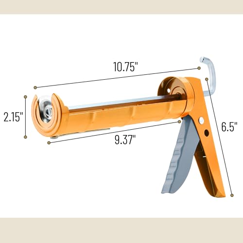 Image of Bates- Caulking Silicone Gun, 10:1 Thrust Ratio, Hand Caulking Guns, No Drip